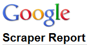 Google scraper report