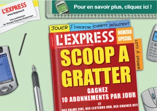 Site de jeu en ligne pour un groupe de médias l'Express et l'Expansion