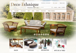 Site E-commerce de produits de décoration