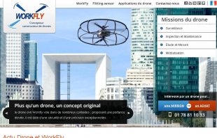 Créer le site institutionnel de professionnels de drones WorkFly