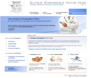 Site vitrine médical Clinique Victor Hugo