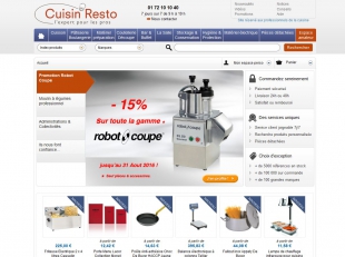 Refonte site e-commerce d'ustensiles de cuisine Cuisin-resto