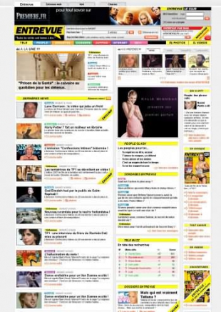 Création d'un magazine en ligne People Entrevue