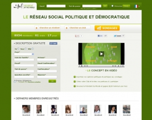 Créer un réseau social politique et démocratique Resident of the World