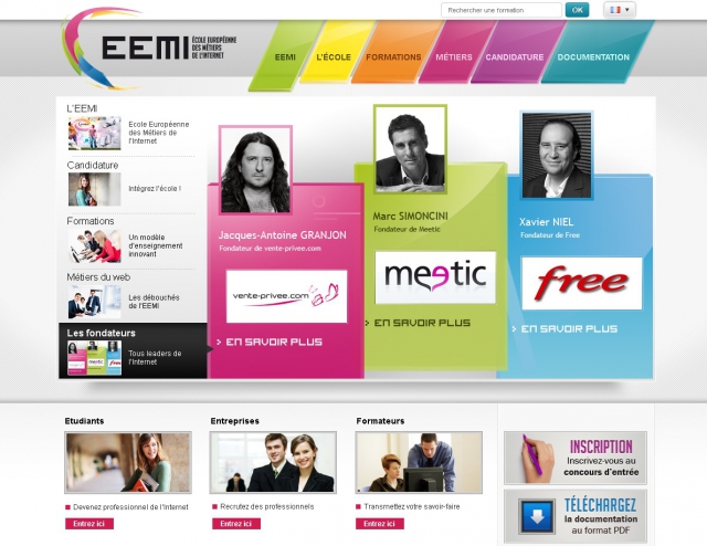 Création d'un site de communication institutionnelle